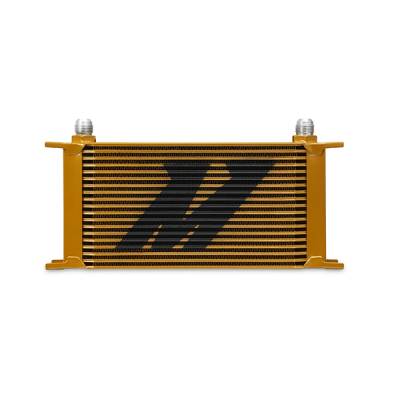 Mishimoto - Mishimoto MMOC-19G Universal 19 Row Oil Cooler Gold