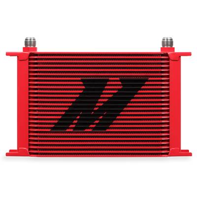Mishimoto - Mishimoto MMOC-25RD Universal 25-Row Oil Cooler Red