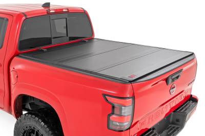 Rough Country Suspension Systems - Rough Country 49520551A Hard Tri-Fold Tonneau Cover for 22-26 Nissan Frontier 5'