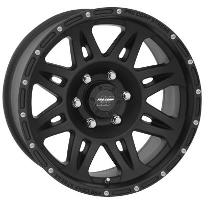Pro Comp Wheels - Pro Comp Wheels PA05 TORQ 17x8 6x5.5 0mm Flat Black PXA7005-7883