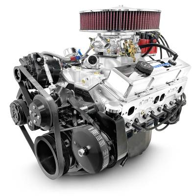 BluePrint Engines - BluePrint Engines BP38318CTC1DK 383 CID 436HP Deluxe Black Pulley Carb Engine
