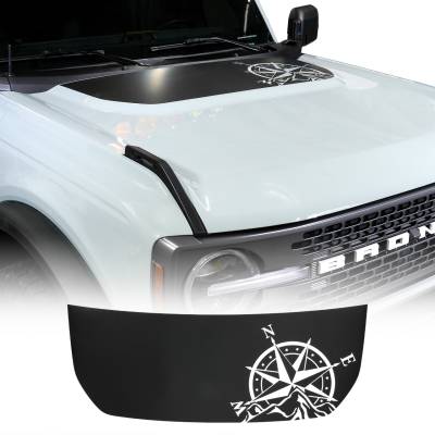 IAG Performance - IAG Performance IAG-BDY-F2084 Front Hood Graphic Compass Design