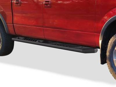 APS - APS A-Series Running Boards Black 09-14 Ford F150 Crew WB06AAG7M