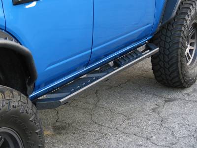 APS - APS A-Series Running Boards Black 99-16 Ford Super Duty Ext WB06AJJ3M