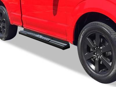 APS - APS S-Series Running Boards Black 15-25 F150/Super Duty Reg WB06SAH9B
