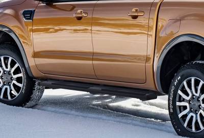 APS - APS S-Series Running Boards Black 19-23 Ford Rangler Crew WB06SBC9B