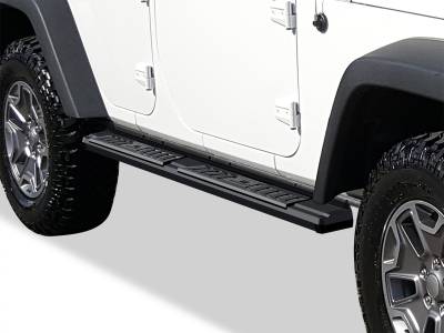APS - APS S-Series Running Boards Black for 07-18 Wrangler JK 4DR WB10SAJ7B