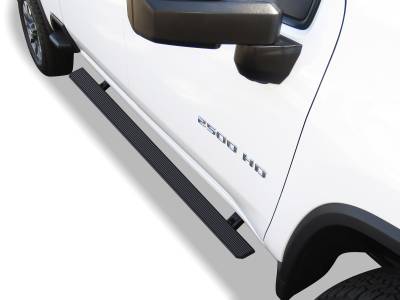 APS - APS W-Series Power Running Boards Black Silverado/Sierra Double PB03WBI4B