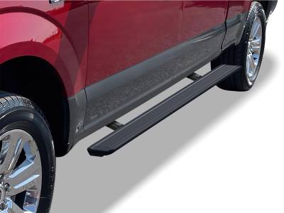 APS - APS PB06WAG5B W-Series Power Running Boards Black for F150/Super Duty Crew