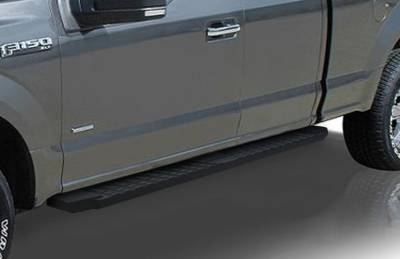 APS - APS T-Series Running Boards Black 15-25 F150/Super Duty Ext WB06TAH8B