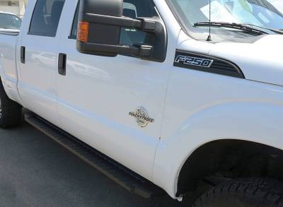 APS - APS T-Series Running Boards Black 99-16 Super Duty Crew WB06TJA1B