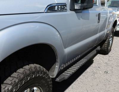 APS - APS T-Series Running Boards Black 99-16 Super Duty Extended WB06TJJ3B