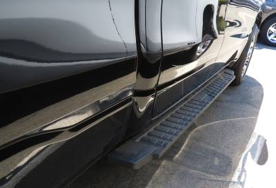 APS - APS WB04TBE8B T-Series Running Boards Black for 19-25 Ram 1500 Crew