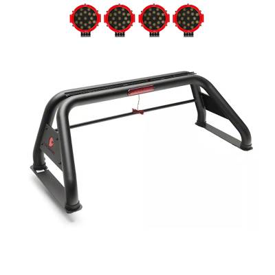 Black Horse Off Road - Black Horse RB-NIFRB-PLR Atlas Roll Bar Kit w/LEDs RED for 05-21 Nissan Frontier