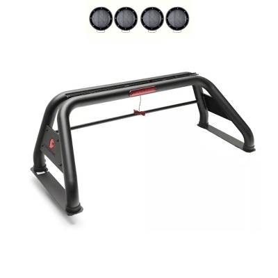 Black Horse Off Road - Black Horse RB-NIFRB-PLFB Armour Roll Bar w/5.3" LED for 05-21 Nissan Frontier