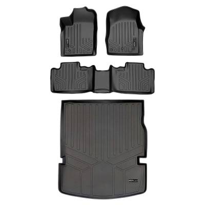 SMARTLINER - SMARTLINER SA0127/B0071/D0113 Front/Rear BLACK Floor Liners for Dodge Durango