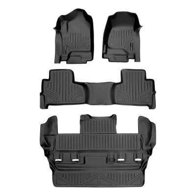SMARTLINER - SMARTLINER SA0136/B0153/C0153 Front/Rear BLACK Floor Liners Tahoe/Yukon