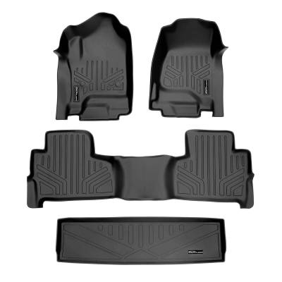 SMARTLINER - SMARTLINER SA0136/B0153/E0153 Front/Rear BLACK Floor Liners Tahoe/Yukon