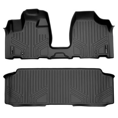 SMARTLINER - SMARTLINER SA0213/B0220 Front/Rear BLACK Floor Liners for Grand Caravan/T&C