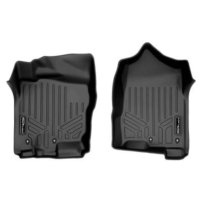 SMARTLINER - SMARTLINER SA0216 Front BLACK Floor Liners for Nissan Titan/XD Ext/Crew
