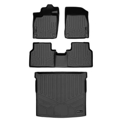 SMARTLINER - SMARTLINER SA0619/B0619/D0619 Front/Rear BLACK Floor Liners for VW ID.4