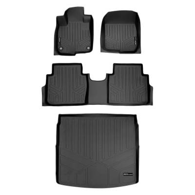 SMARTLINER - SMARTLINER SA0250/B0250/D0385 Front/Rear BLACK Floor Liners Honda CR-V
