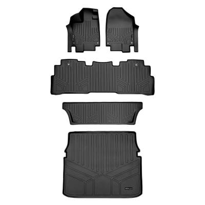SMARTLINER - SMARTLINER SA0325/B0325/C0325/D0325 Front/Rear BLACK Floor Liners Honda Odyssey