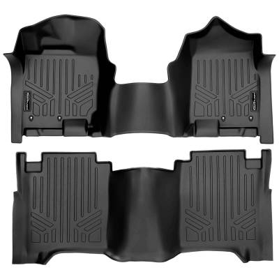 SMARTLINER - SMARTLINER SA0329/B0639 Front/Rear BLACK Floor Liners for Nissan Titan/XD Ext