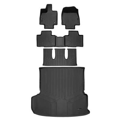 SMARTLINER - SMARTLINER Front/Rear Floor Liners w/Cargo Liner Black for Grand Highlander