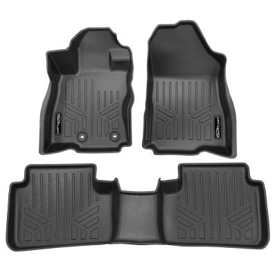 SMARTLINER - SMARTLINER SA0759/B0759 Front/Rear BLACK Floor Liners for Subaru Forester
