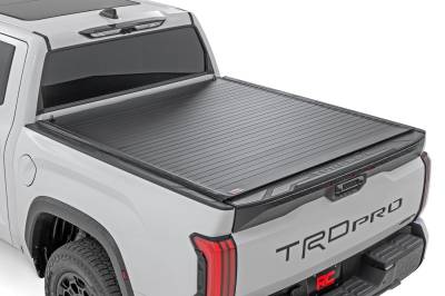 Rough Country Suspension Systems - Rough Country Hard Roll-up Tonneau Cover for 22-25 Toyota Tundra 5.5' 50514551