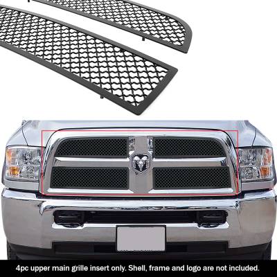 APS - APS Wire Mesh Grille Black for 13-18 Ram 2500/3500 GR04GFC31K