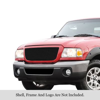 APS - APS Stainless Billet Grille Black 06-11 Ford Ranger GR06HEC42J