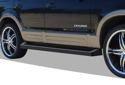APS - APS IRunning Running Boards Black 02-05 Ford Explorer 4DR IB06RIB2B