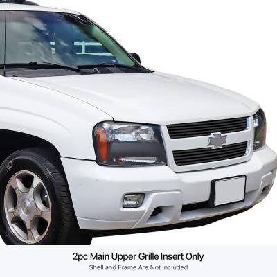 APS - APS Stainless Billet Grille Black 06-09 Chevrolet Trailblazer LT GR03FFD65J