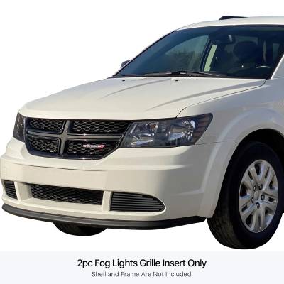 APS - APS Stainless Billet Fog Light Grilles Black GR04FFH78J