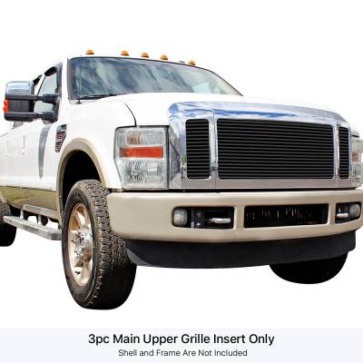 APS - APS Stainless Billet Grille Black 08-10 Ford Super Duty GR06HEE41J