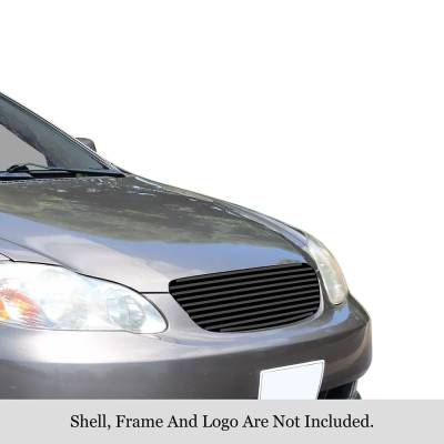 APS - APS Stainless Billet Grille Black for 03-04 Toyota Corolla GR20HEC86J