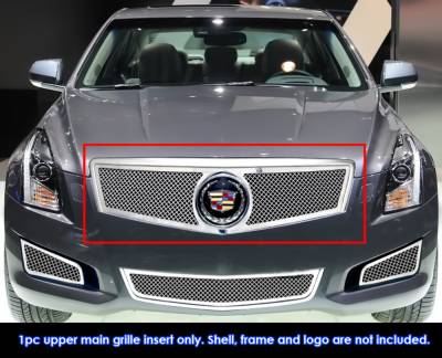 APS - APS Wire Mesh Grille-Polish 13-14 Cadillac ATS GR01GEI52T