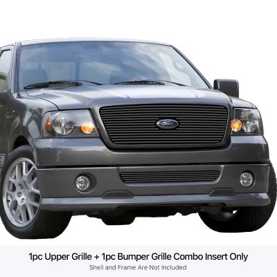 APS - APS Stainless Billet Grille Black 06-08 Ford F150 GR06FGH58J