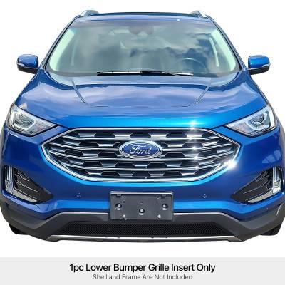 APS - APS Wire Mesh Bumper Grille Black 19-22 Ford Edge XLT GR06GEB96H