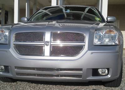 APS - APS Wire Mesh Grille-Polish for 05-07 Dodge Magnum GR04GGI82T