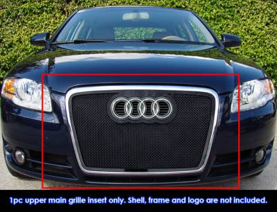 APS - APS Wire Mesh Grille Black for 06-07 Audi A4 GR02GEE21H