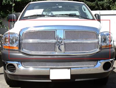 APS - APS Wire Mesh Grille-Polish for 06-08 Ram 1500/2500/3500 GR04GEG19T