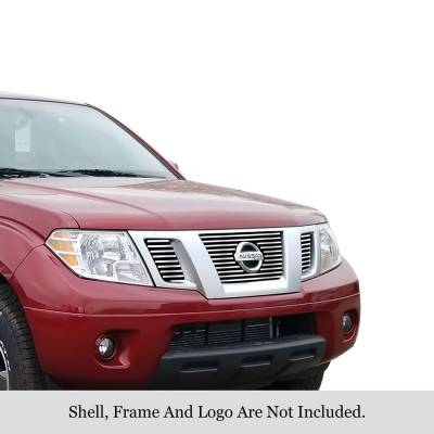 APS - APS GR14FFF41S Stainless Billet Grille Polish for 09-21 Nissan Frontier
