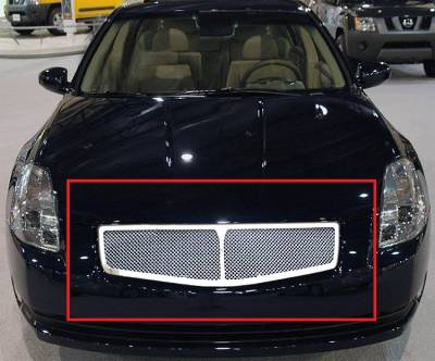APS - APS Wire Mesh Grille-Polish for 04-06 Nissan Maxima GR14GED08T