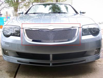 APS - APS Wire Mesh Grille-Polish for 04-08 Chrysler Crossfire GR18GFE25T