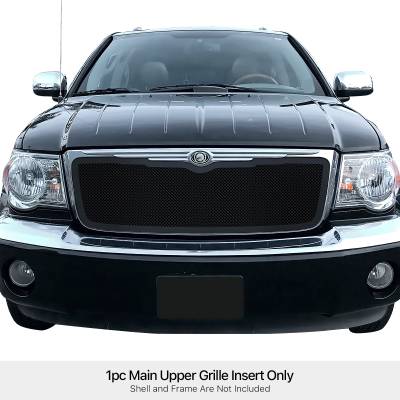 APS - APS Wire Mesh Grille Black for 07-09 Chrysler Aspen GR18GFE27H