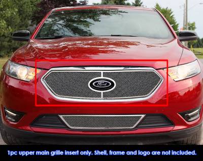 APS - APS Wire Mesh Grille-Polish 13-19 Ford Taurus SHO GR06GEI66T