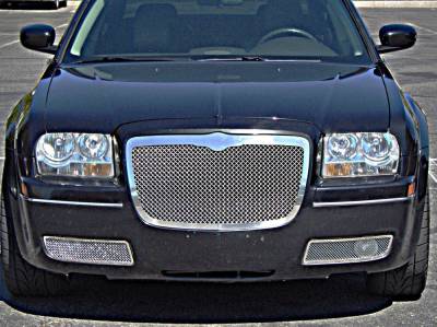 APS - APS Wire Mesh Grille-Polish for 05-10 Chrysler 300 GR18GGF77T